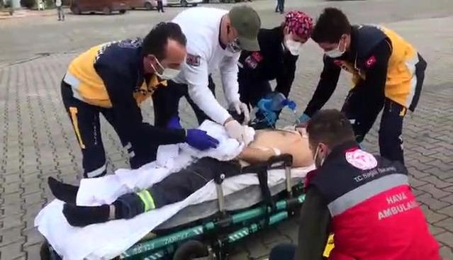 Samsun'da iş kazası... Kereste makinesinin pervanesi boynunu kesti