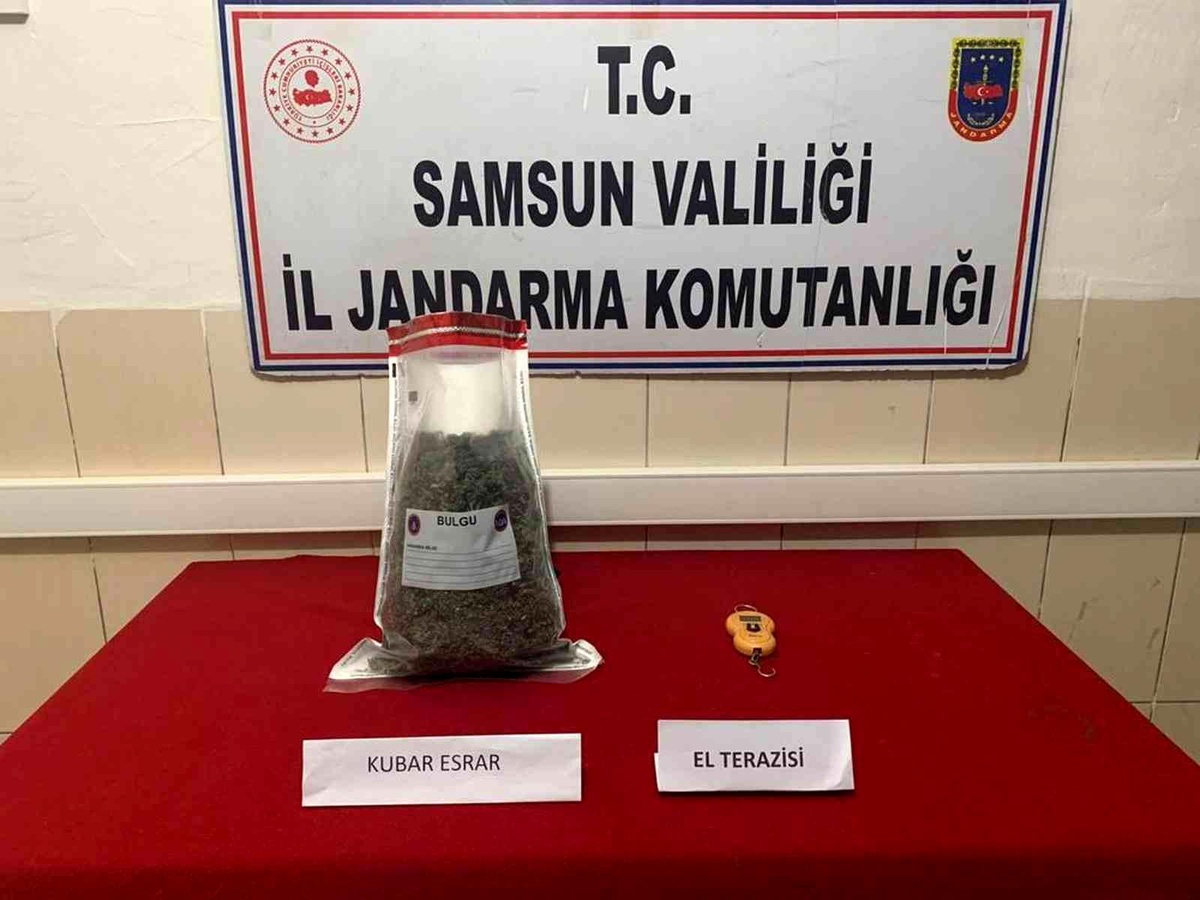 Samsun\'da aracında uyuşturucu ele geçen şahıs tutuklandı