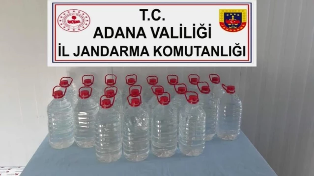 Adana'da 138,5 litre sahte alkol ele geçirildi