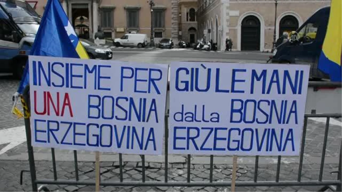 Avrupa ülkelerindeki gösterilerde "Bosna Hersek\'te barış" çağrısı yapıldı