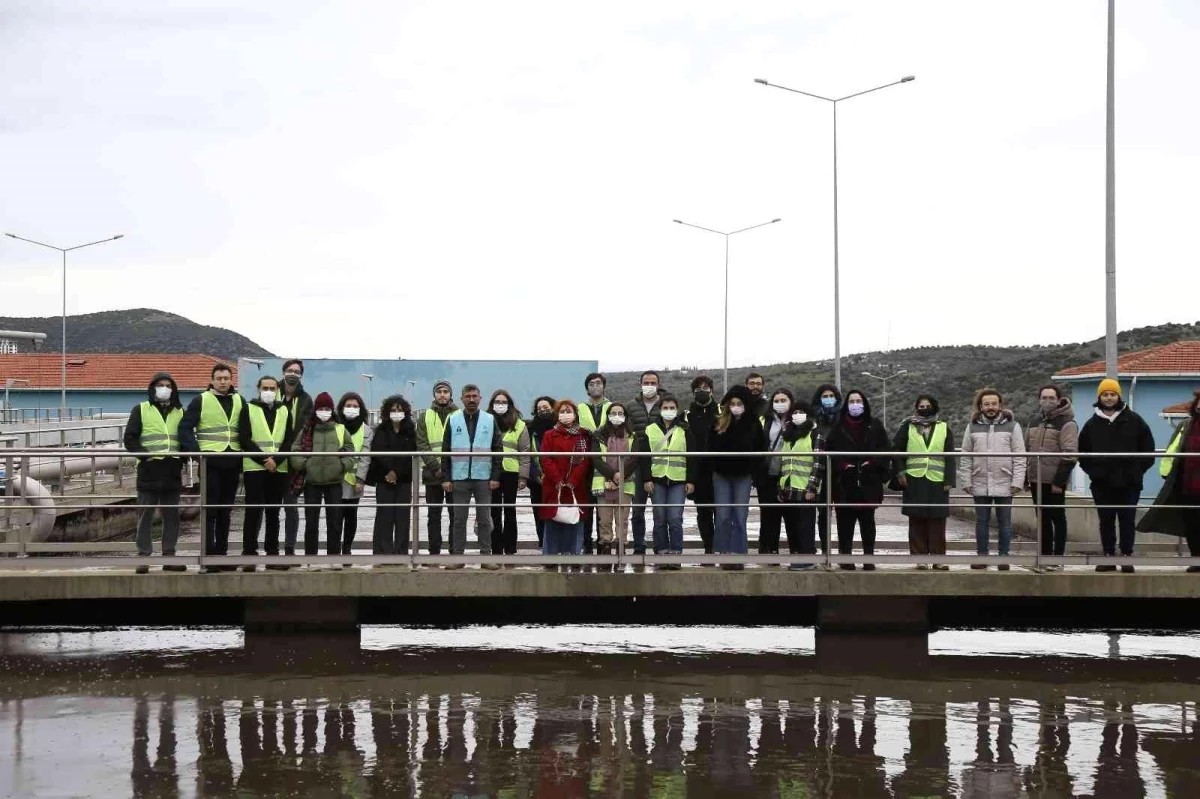 İstanbul\'dan gelen üniversite öğrencileri, Aydın Büyükşehir\'in arıtma tesisini gezdi