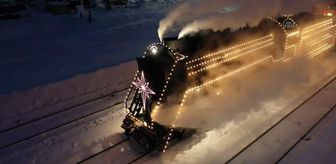 İVANOVO OBLAST - Rusya'da karlı ormanların arasında kara trenle nostaljik Noel yolculuğu