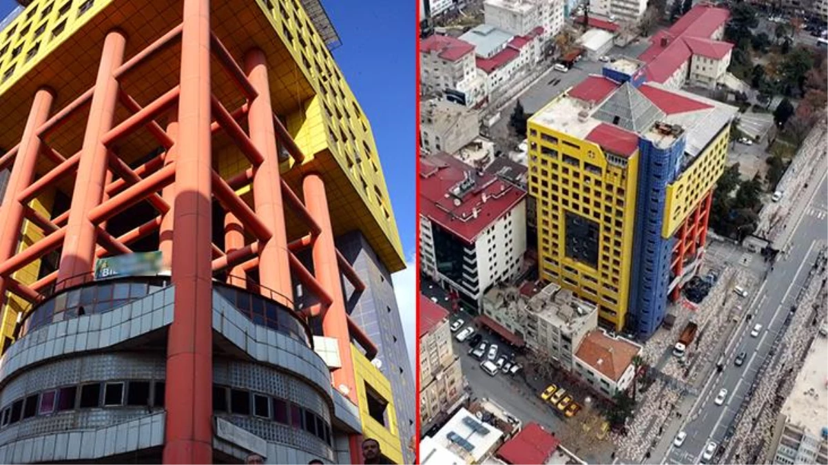 Kahramanmaraş\'taki dünyanın en saçma binasının yıkımı başladı