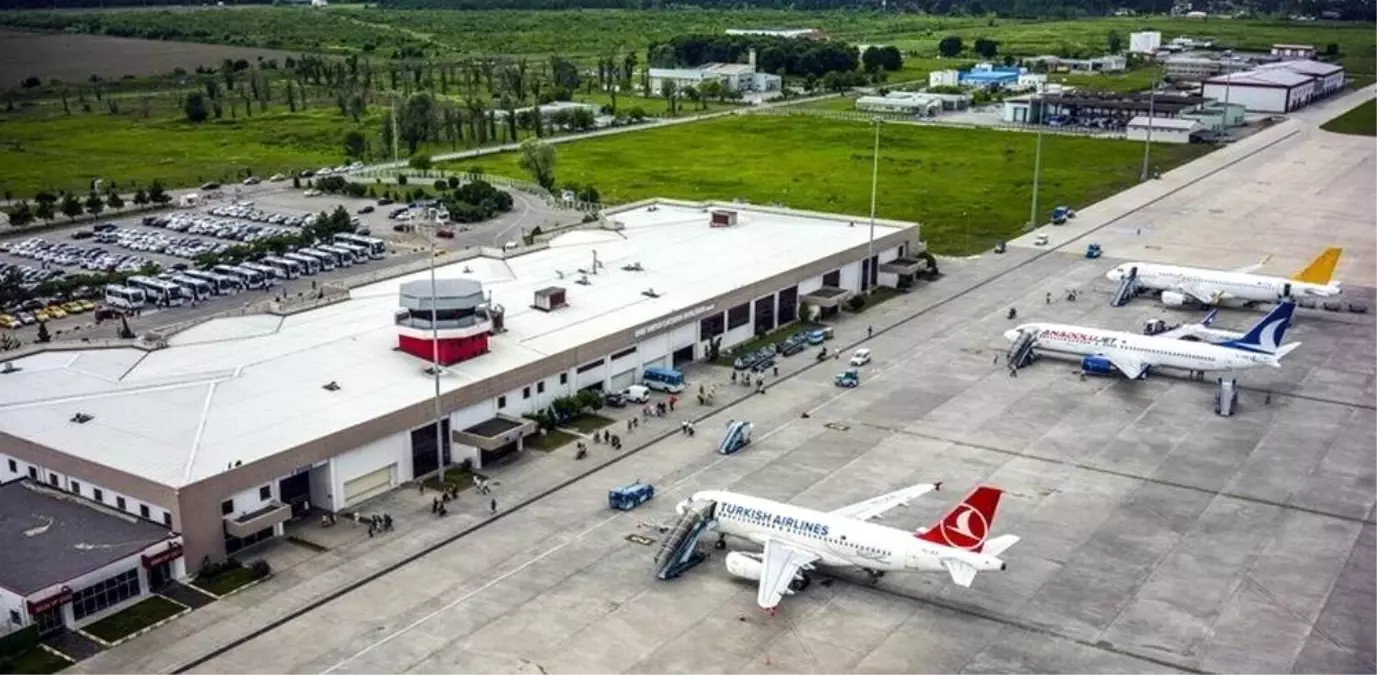 Samsun\'da havalimanı yolcu sayısı yüzde 32 arttı