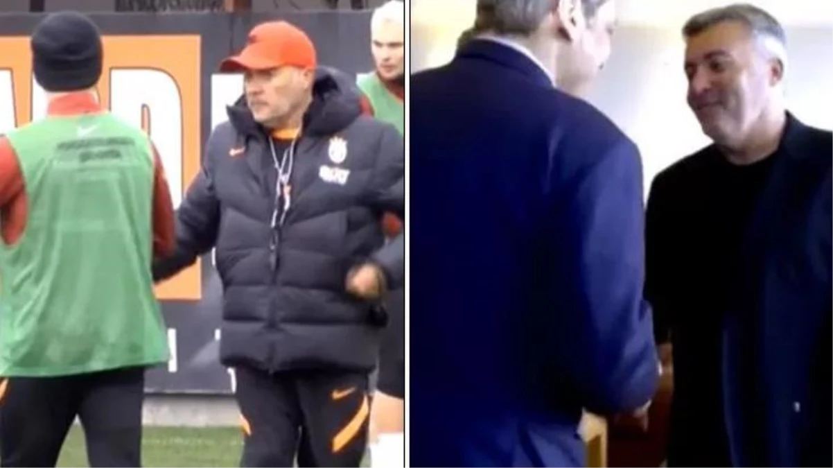Başkan'la el sıkıştı, eşofmanları giydi! Galatasaray'ın yeni hocası işbaşı yaptı