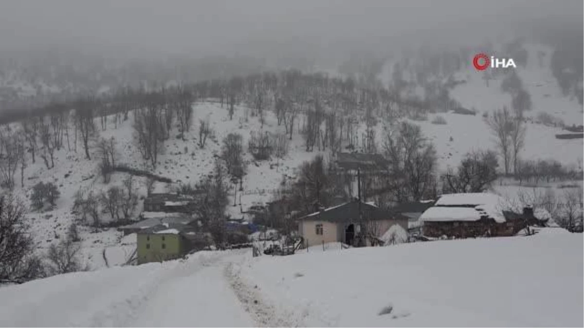 Bin 800 rakımlı bölgede karla mücadele sürüyor