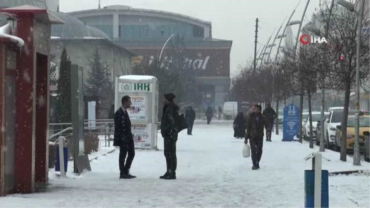 Erzurum beyaz örtüyle kaplandı