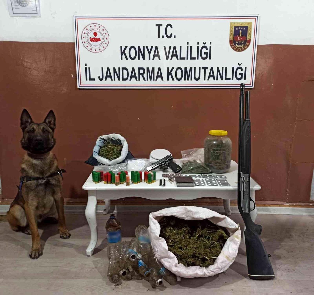 Konya\'da jandarmadan uyuşturucu operasyonu