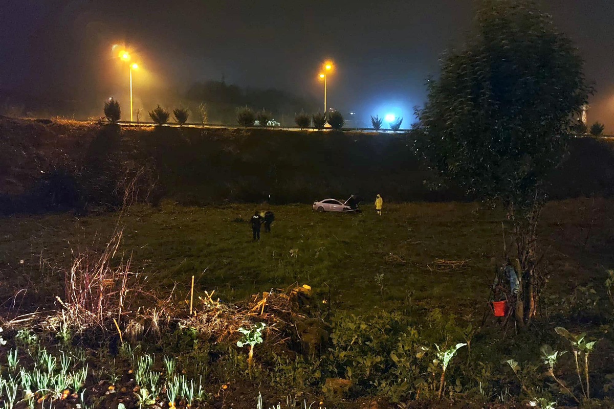 Ordu\'da şarampole yuvarlanan otomobilin sürücüsü öldü, 1 kişi de yaralandı