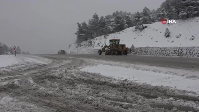 Tokat'ta kar yağışı yüksek kesimlerde etkili oldu