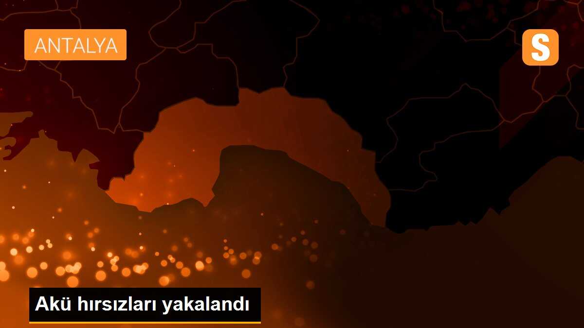 Akü hırsızları yakalandı