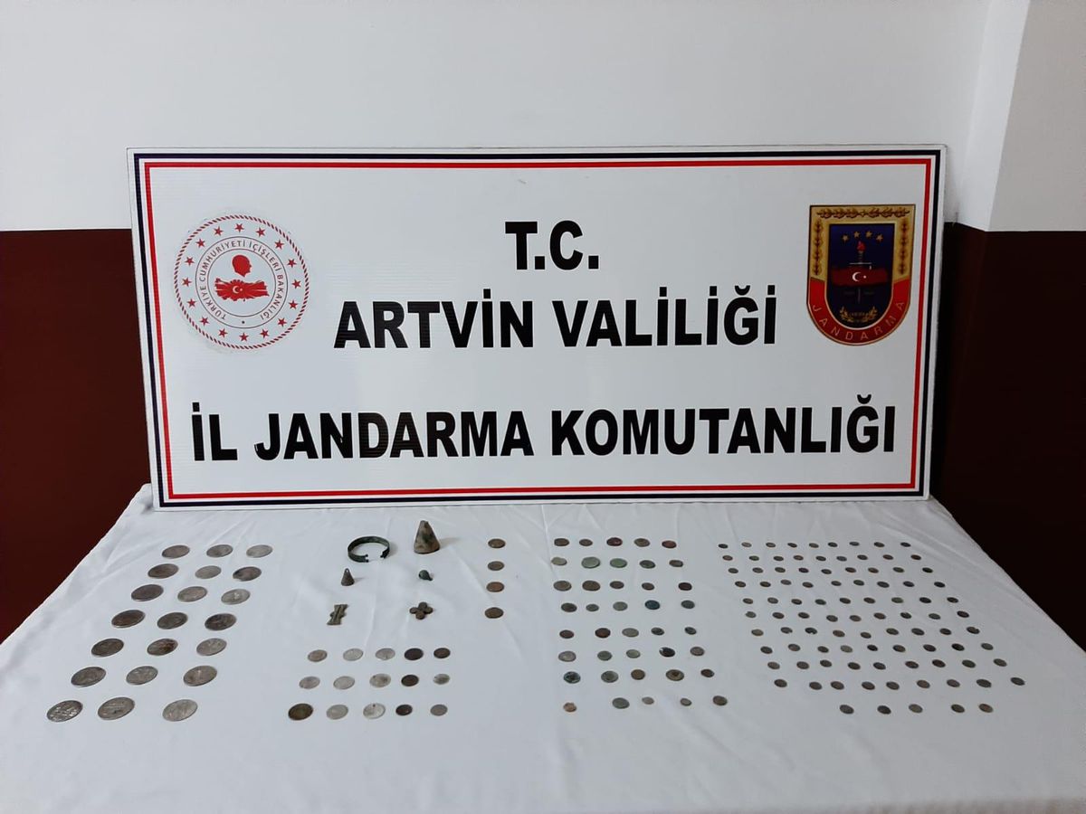 Artvin\'de 175 sikke ele geçirildi
