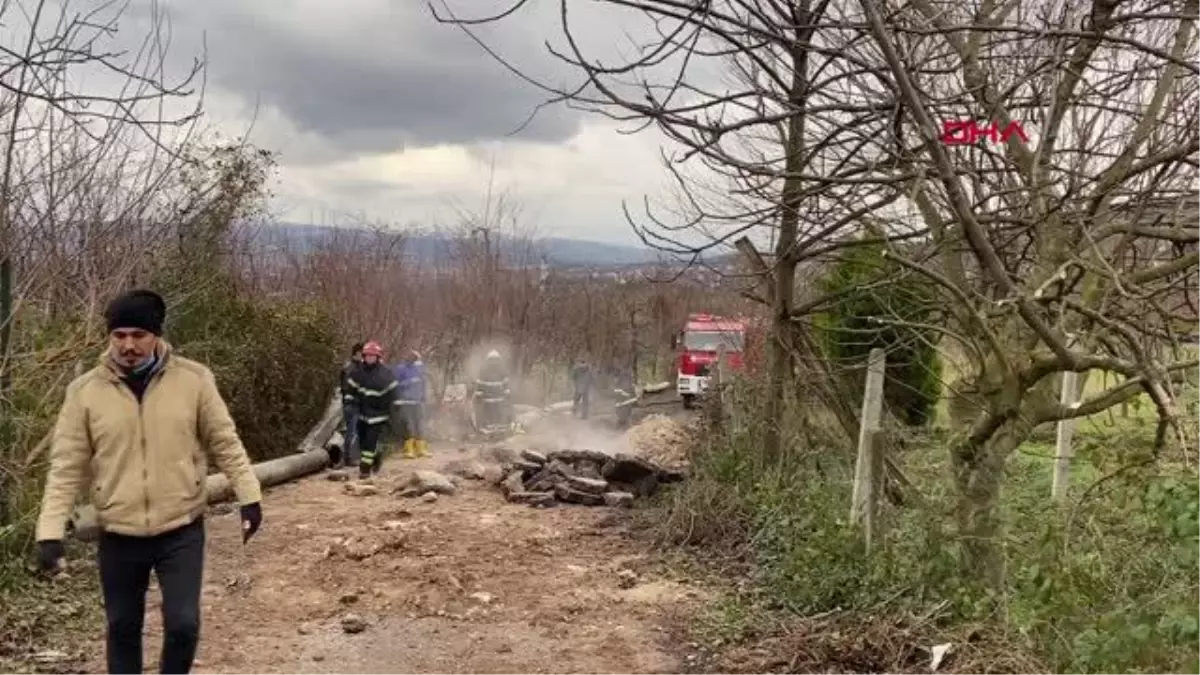 Kartepe\'de doğal gaz boru hattı delindi, evler boşaltıldı