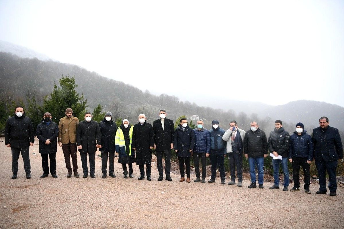 Gündoğdu ve Kocaman, teleferik proje alanını inceledi