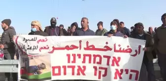 İsrail polisi Filistinli bedevilerin 'ağaçlandırma' karşıtı protestolarına müdahale etti