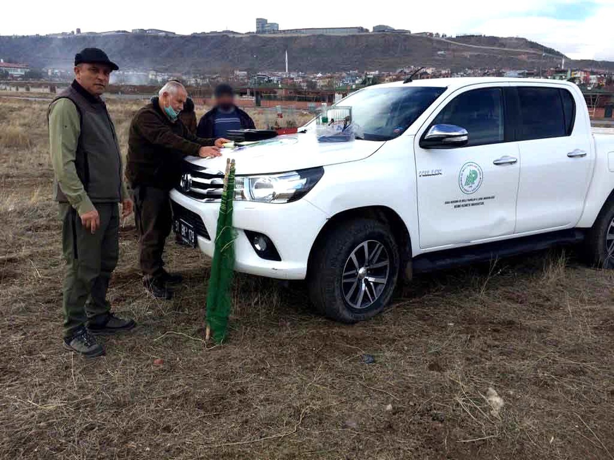 Kayseri\'de keten kuşu avlayan 2 kişi suçüstü yakalandı