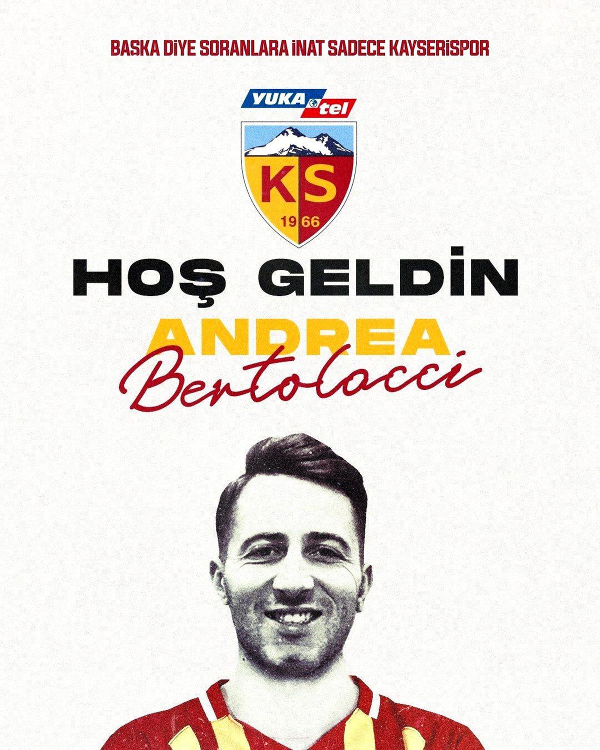 Andrea Bertolacci imzayı attı