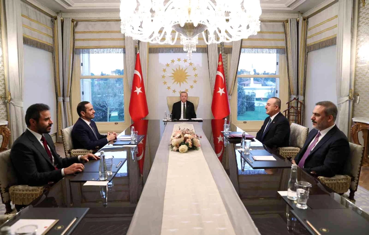 Son dakika haber | Cumhurbaşkanı Erdoğan Muhammed Bin Abdurrahman Al Sani\'yi kabul etti