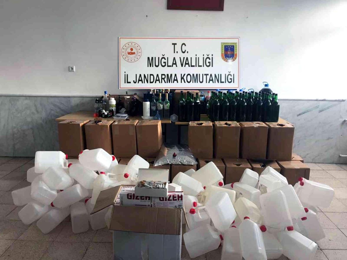 Datça\'da kaçak içki operasyonu