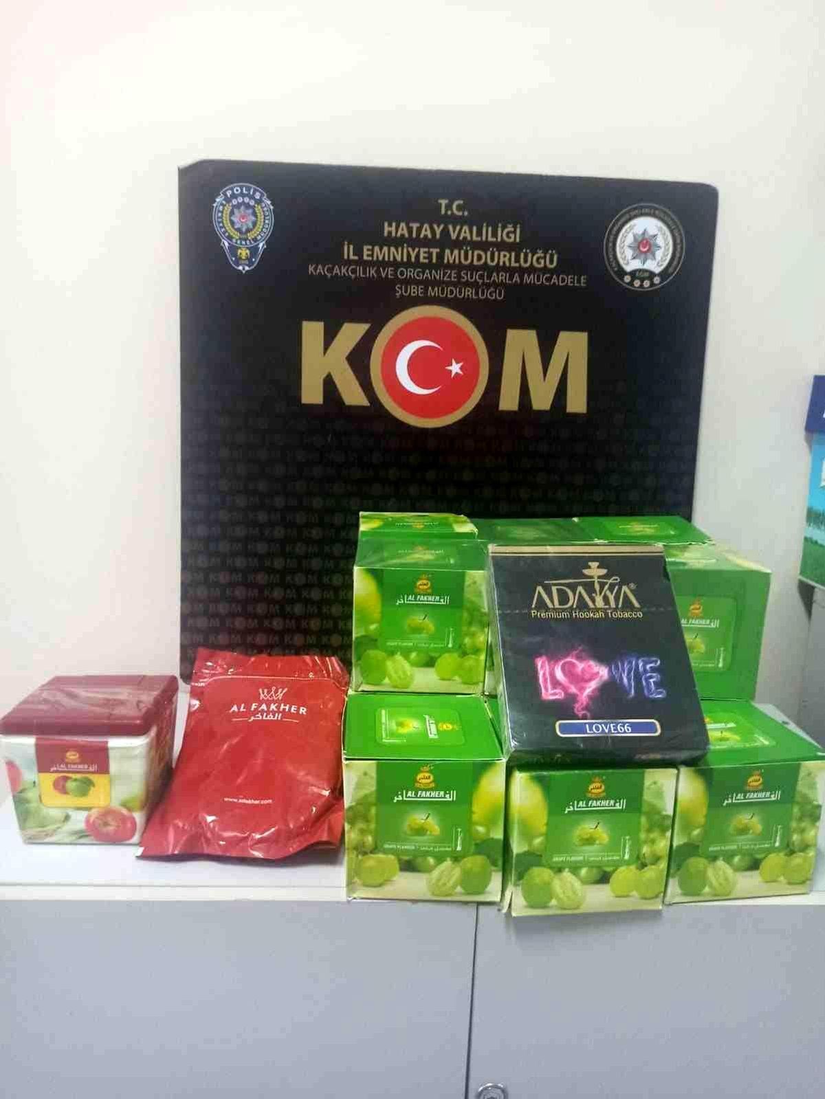 İskenderun\'da 20 kilogram kaçak nargile tütünü ele geçirildi