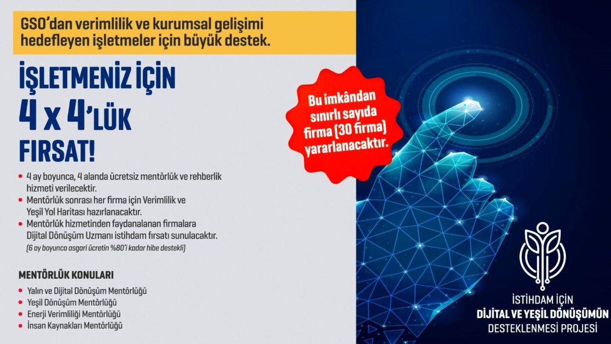 "İstihdam İçin Dijital ve Yeşil Dönüşümün Desteklenmesi" projesi başladı