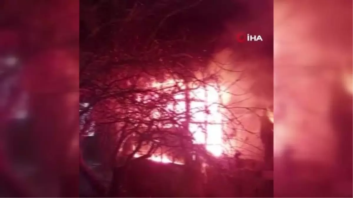 Son dakika haber! Saman ve odun dolu metruk evde yangın