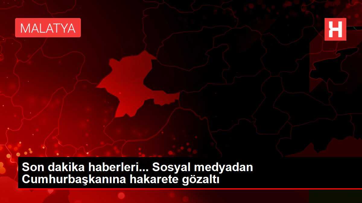 Son dakika haberleri... Sosyal medyadan Cumhurbaşkanına hakarete gözaltı