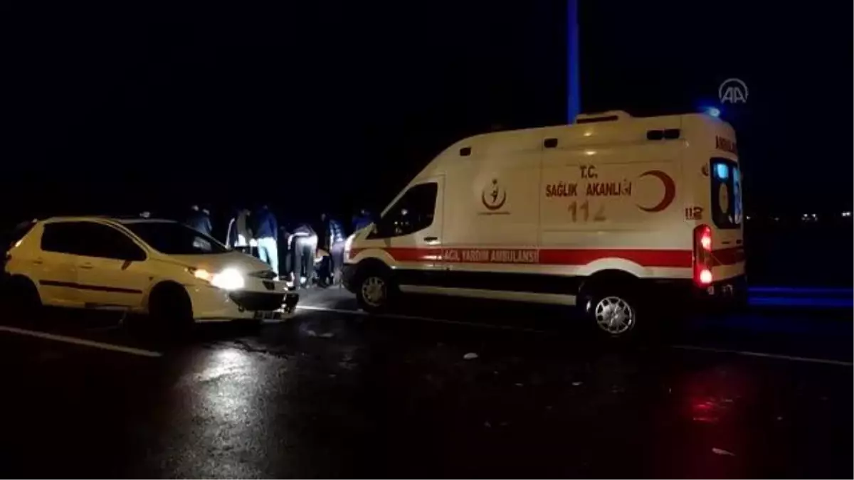 Tırın otomobile çarpması sonucu 1 kişi yaralandı