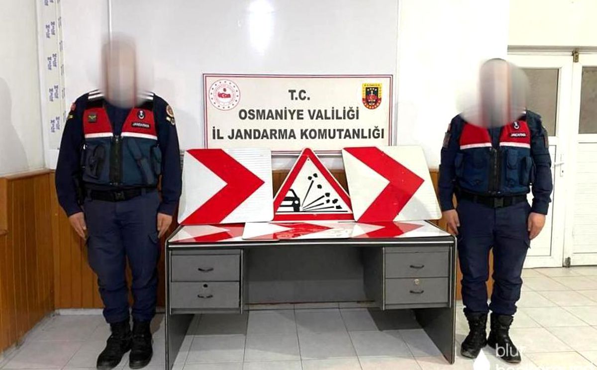 Trafik tabelalarını çalan hırsız yakalandı
