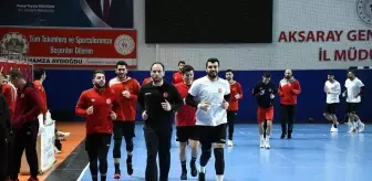 A Milli Erkek Hentbol Takımı Yunanistan maçına hazır