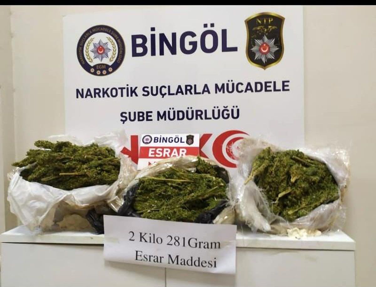 Bingöl\'de 2 kilo uyuşturucu ile yakalanan şahıs tutuklandı