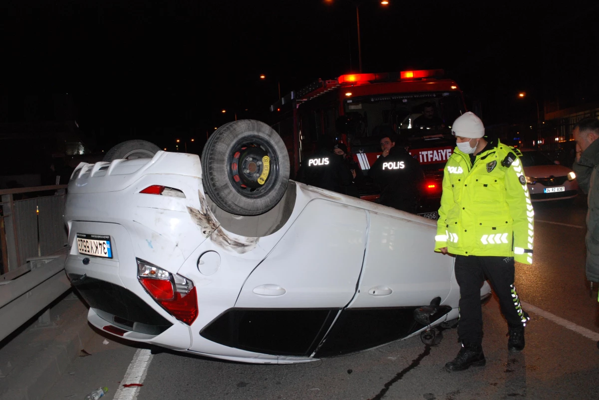 Çekmeköy\'deki trafik kazasında iki kişi yaralandı