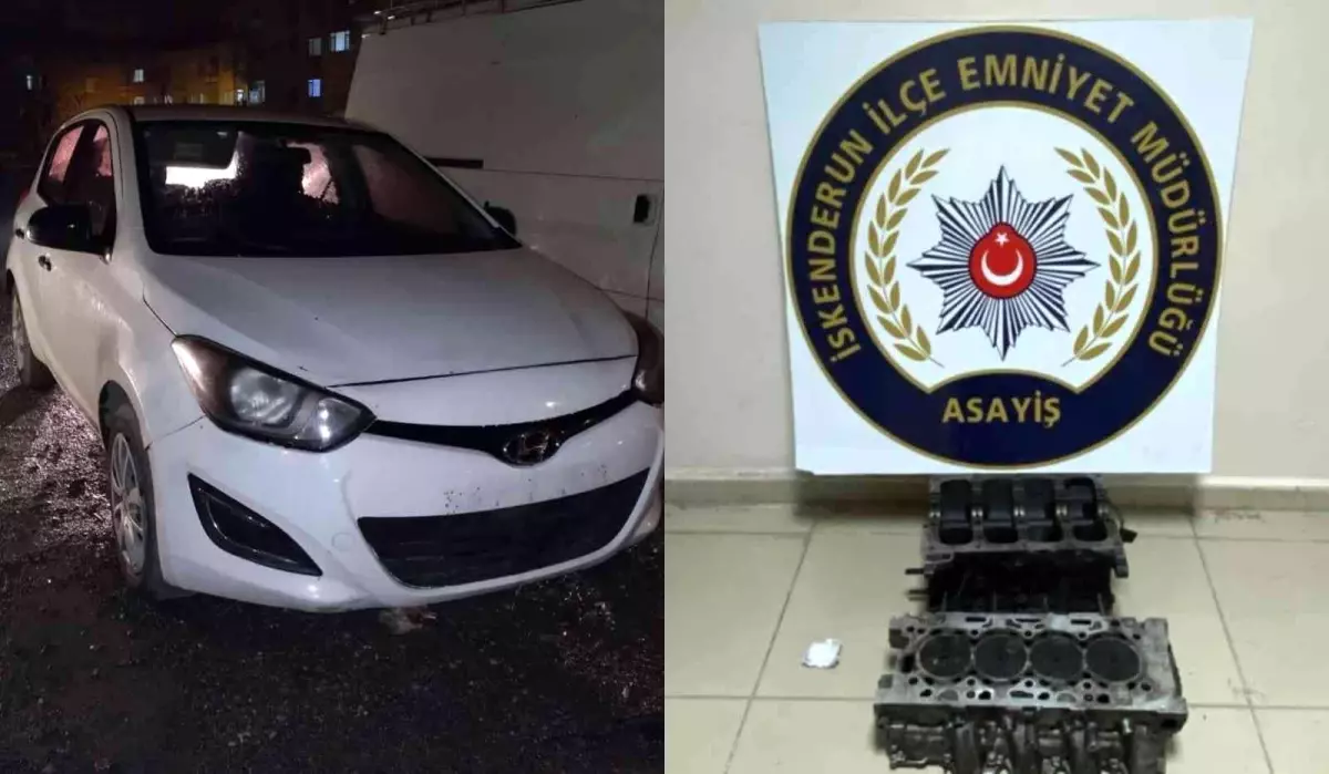 Hatay'da oto hırsızlığı şebekesi çökertildi