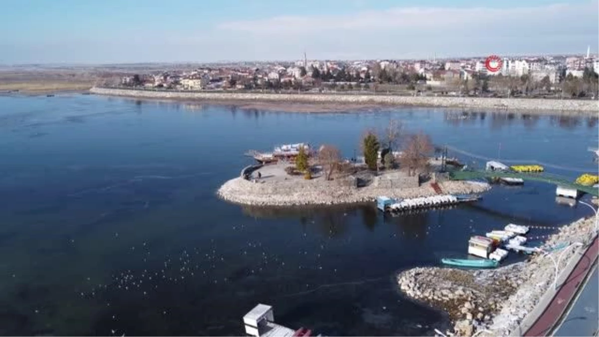 Son dakika haber | Beyşehir Gölü kıyıları buz tuttu