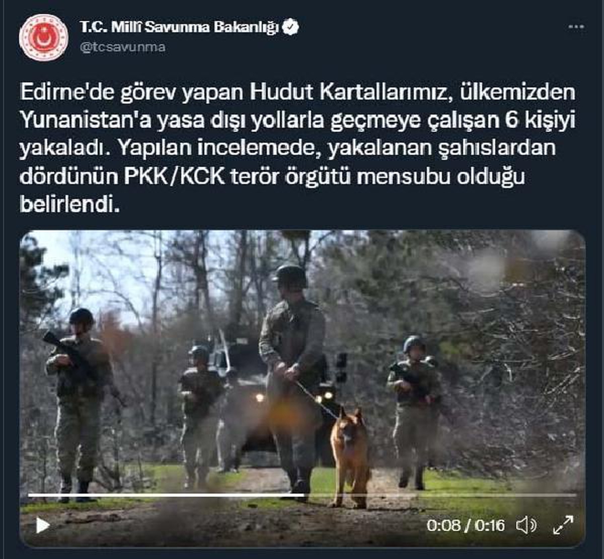 Edirne\'de yasa dışı yollarla Yunanistan\'a geçmeye çalışan 6 kişi yakalandı