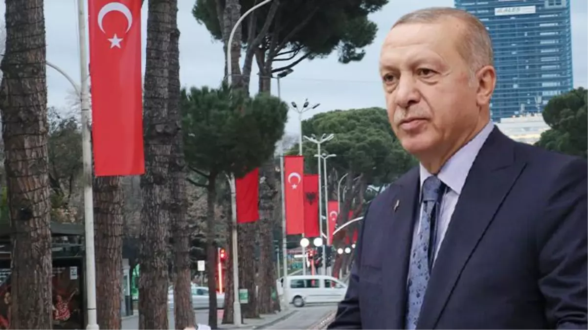 Başkent Türk bayraklarıyla donatıldı! Gözler Cumhurbaşkanı Erdoğan'ın Arnavutluk'ta yapacağı açılışlarda