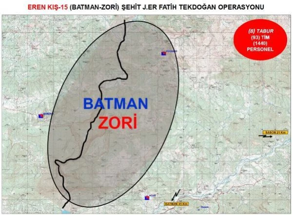 Batman'da 'Eren Kış-14 Operasyonu' başlatıldı
