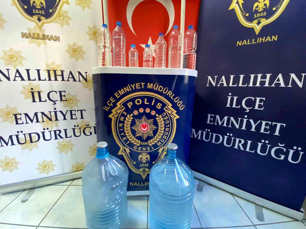 Nallıhan\'da kaçak alkol operasyonu