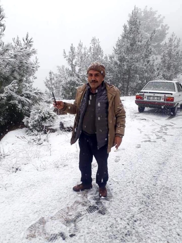 Adana'nın kuzeyinde kar sevinci