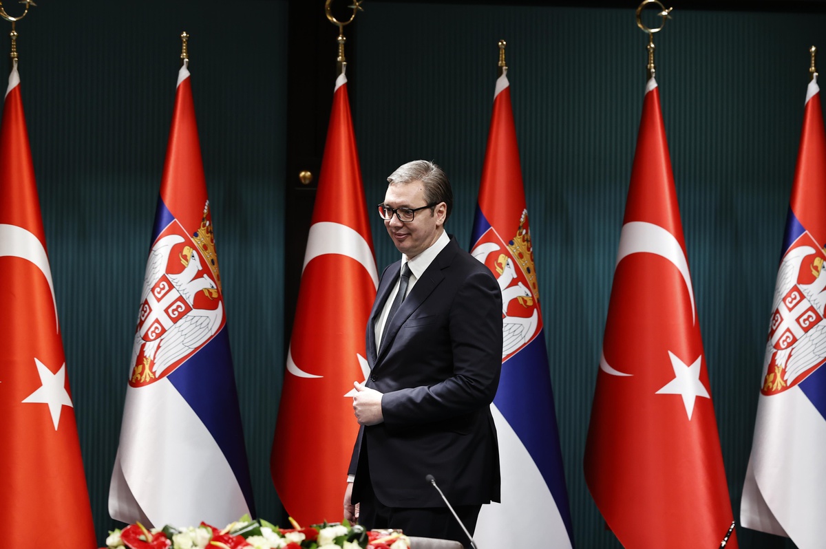 Cumhurbaşkanı Erdoğan: (Sırbistan\'la ticaret hacmi) Geçtiğimiz yıl yüzde 34\'e yakın bir artışla bu rakamı 2 milyar dolar seviyesine taşıdık.