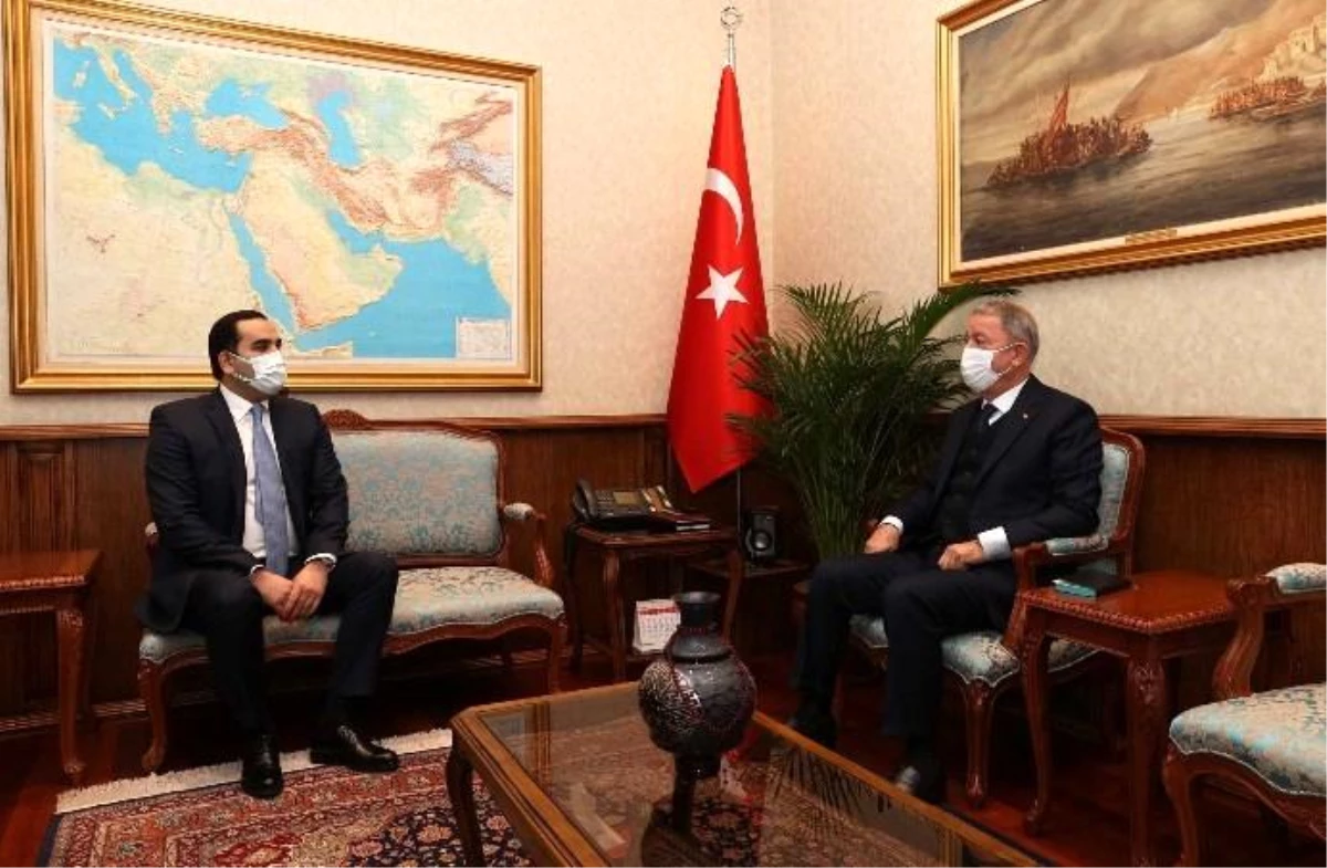 MSB: "Milli Savunma Bakanı Hulusi Akar, Tacikistan\'ın Ankara Büyükelçisi Ashrafjon Gulov\'u kabul etti."