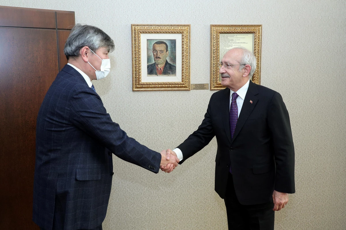 Son dakika haber! CHP Genel Başkanı Kılıçdaroğlu, Kazakistan\'ın Ankara Büyükelçisi Saparbekuly\'i kabul etti