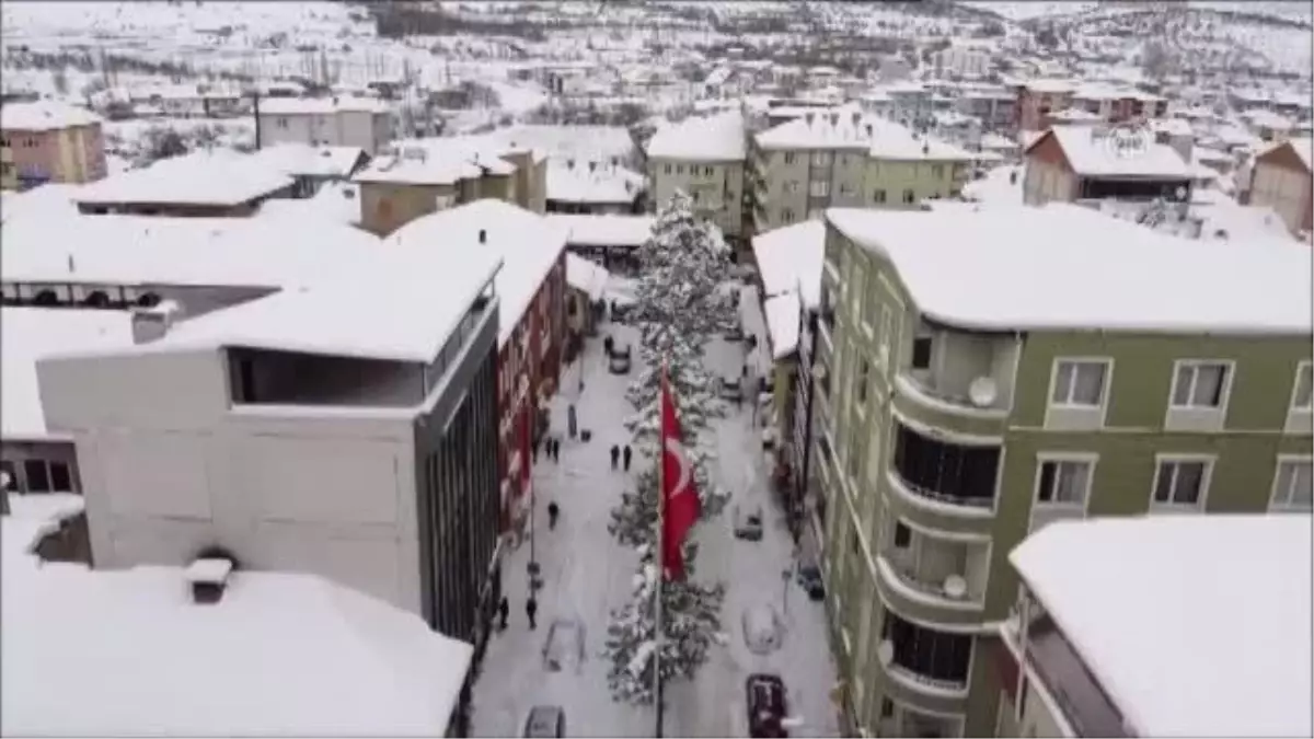 Drone - Kar yağışı etkili oldu