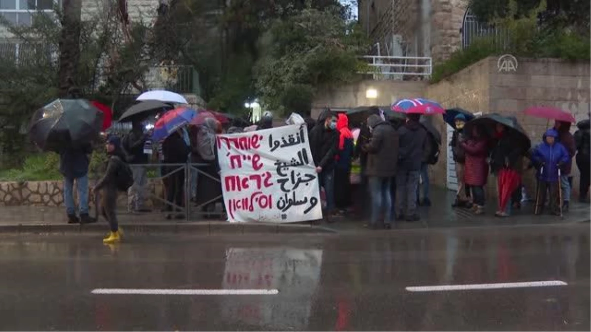 İsrail\'in Filistinli Salihiye ailesinin evini yıkması Batı Kudüs\'te protesto edildi