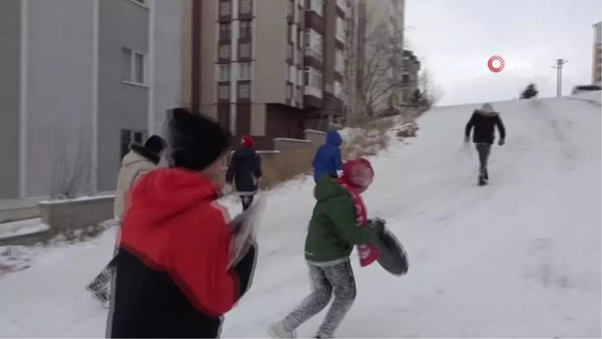 Son dakika haber | Kara hasret kalan çocuklar doyasıya eğlendi