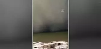 KASTAMONU - Bulutlar ile Karadeniz'in birleştiği an cep telefonu kamerasıyla görüntülendi (2)