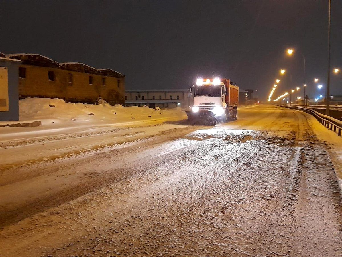 Kayseri OSB\'de yollar açık