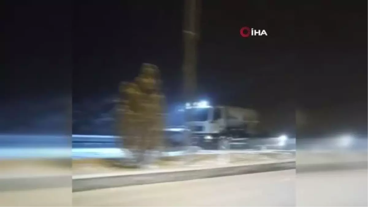 Malatya'da kar ulaşımı olumsuz etkiledi