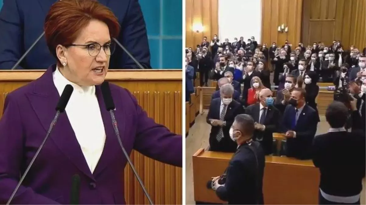 Meral Akşener\'in teröristbaşı Öcalan\'la ilgili sözleri salonda ayakta alkışlandı
