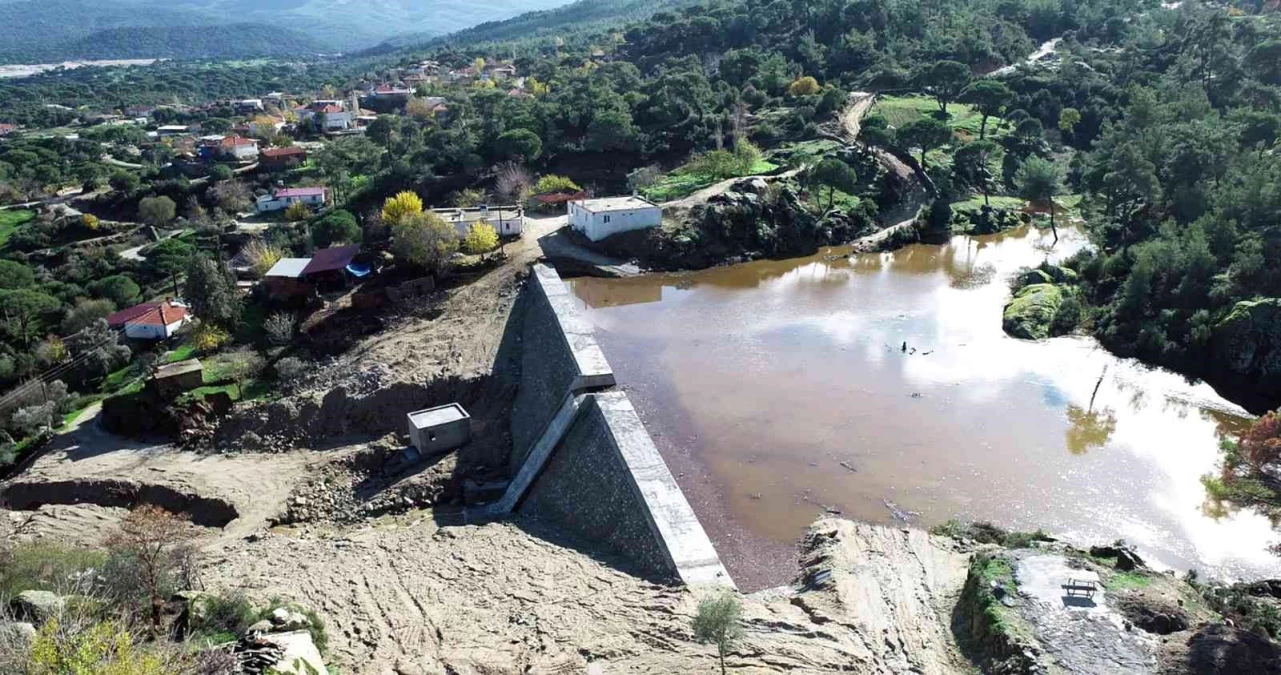Milas\'ta yapımı tamamlanan Çamlıyur Göleti kırsal kalkınmaya destek oluyor